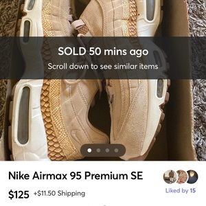 🚨🚨🚨SOLD ON MERCARI 🚨🚨🚨Nike Airmax 95 Premium SE